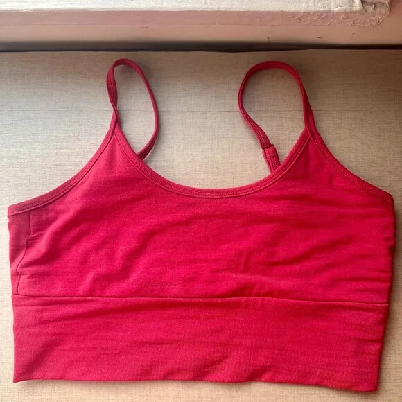 Simply Merino Bralette In Framboise - Picture 2 of 6